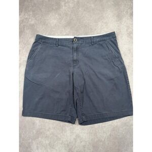Fox Racing Shorts Mens 40‎ Navy Blue Golf Chino Cotton Stretch Flat Front Casual